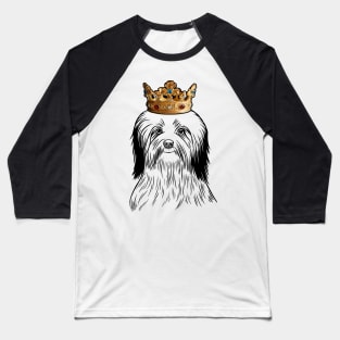 Havanese Dog King Queen Wearing Crown Baseball T-Shirt